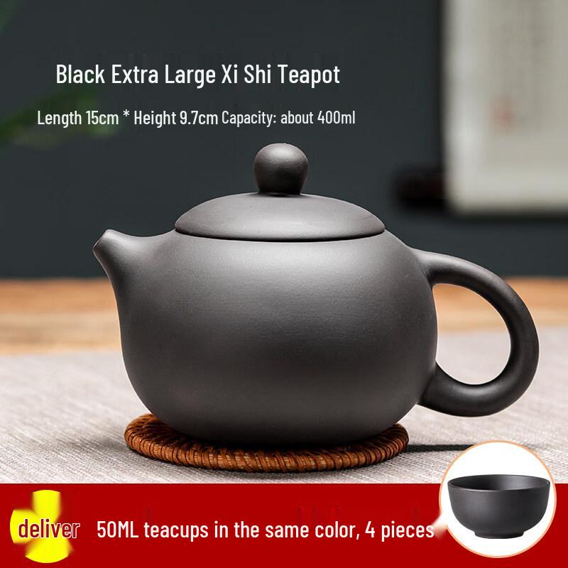 ZISIZ Yixing Large Purple Clay Teapot