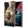 Capa de Celular Elétrica Retro Rock Music Para Samsung S25 Edge S24 FE Galaxy S21 S20 FE S23 S22 Ultra S10 Plus S10E Capa Transparente