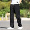 Solid color casual pants American men's autumn and winter new men's pants loose straight elastic large size Japanese pants