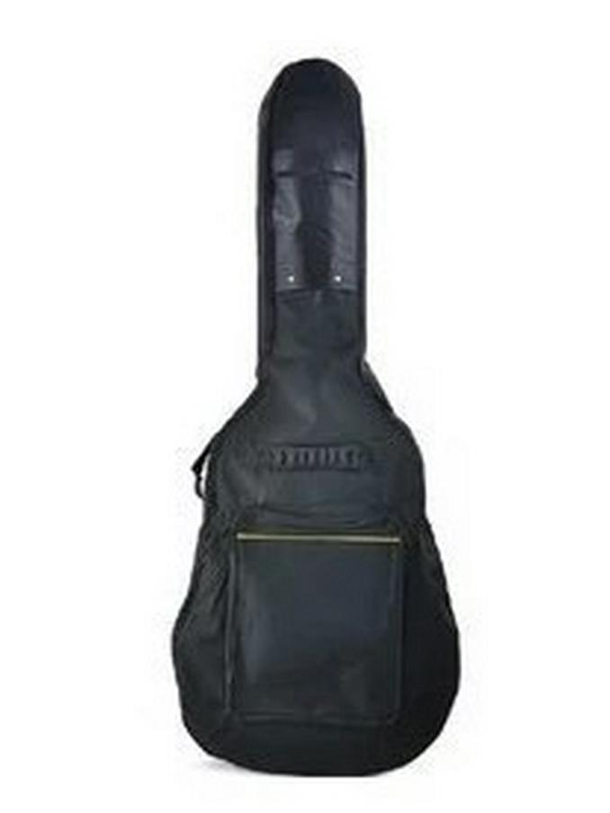 

41-Inch Padded Guitar and Ukulele Bag with Yellow Stitching, Optional Text, Thickened Padding, for Folk Guitars. 23-inch black UK