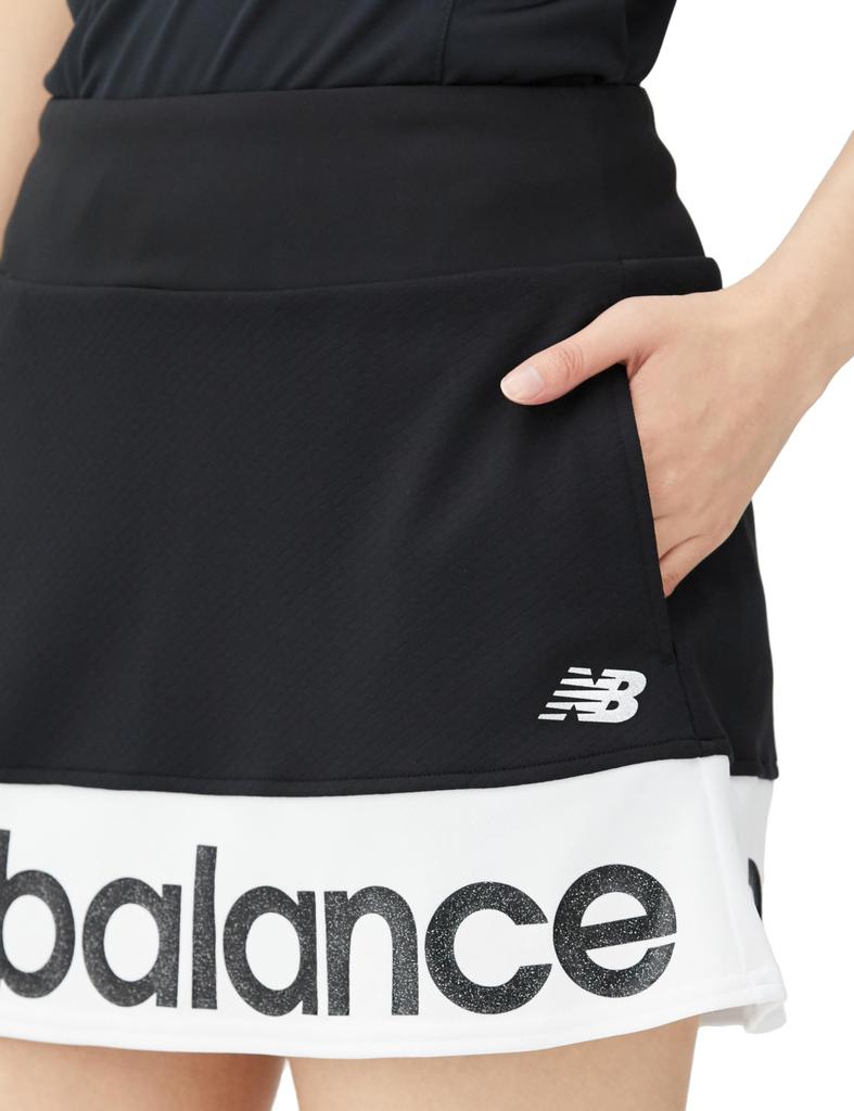 New Balance Golf Skirt Stretch Size 1 Women's Sweat-Wicking, Quick-Drying (with Inner) / 012-4134508 010_Black, [M]