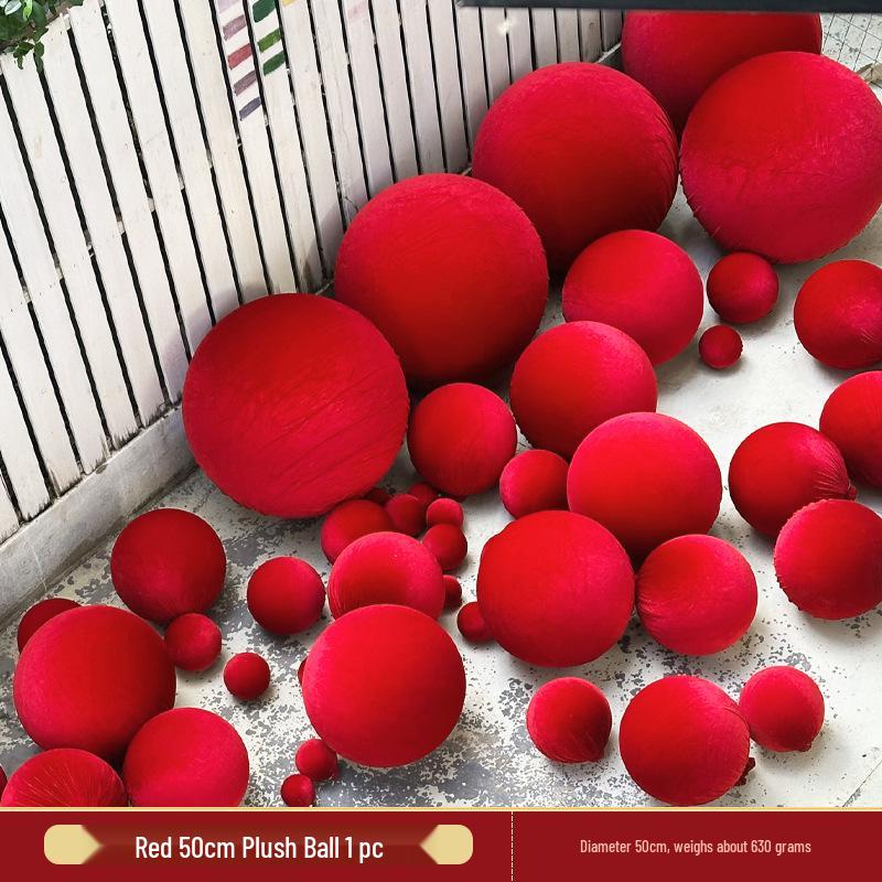 Festive Wine Red Velvet Pendant for New Year & Spring Festival Decorations