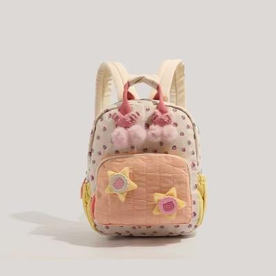 Fashion Stylish Canvas Strawberry Print Shoulder Bag Mini Backpack