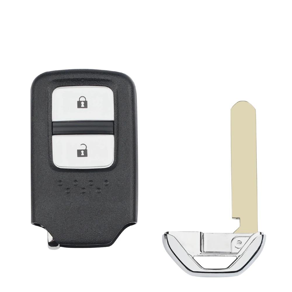KEYYOU For Honda Fit Odessey City Jazz XRV Venzel HRV CRV CRV Accord Civic 2/3/4 Buttons Smart Key Shell Case Insert Case Blade