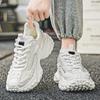 Men'S Vintage Platform Lace Up Skateboard Casual Sneakers Outdoor Street Sports Style Comfortable Chunky Tennis Running Shoes