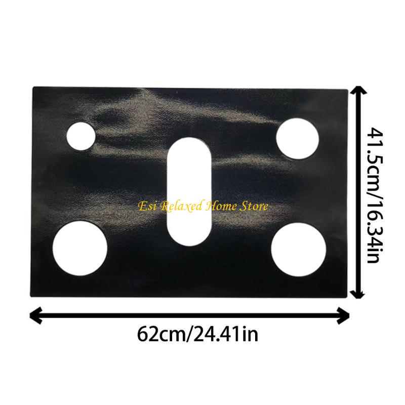 B46E 3pcs Heat Resistant Gas Stove Liners Gas Protectors Kitchen Accessories
