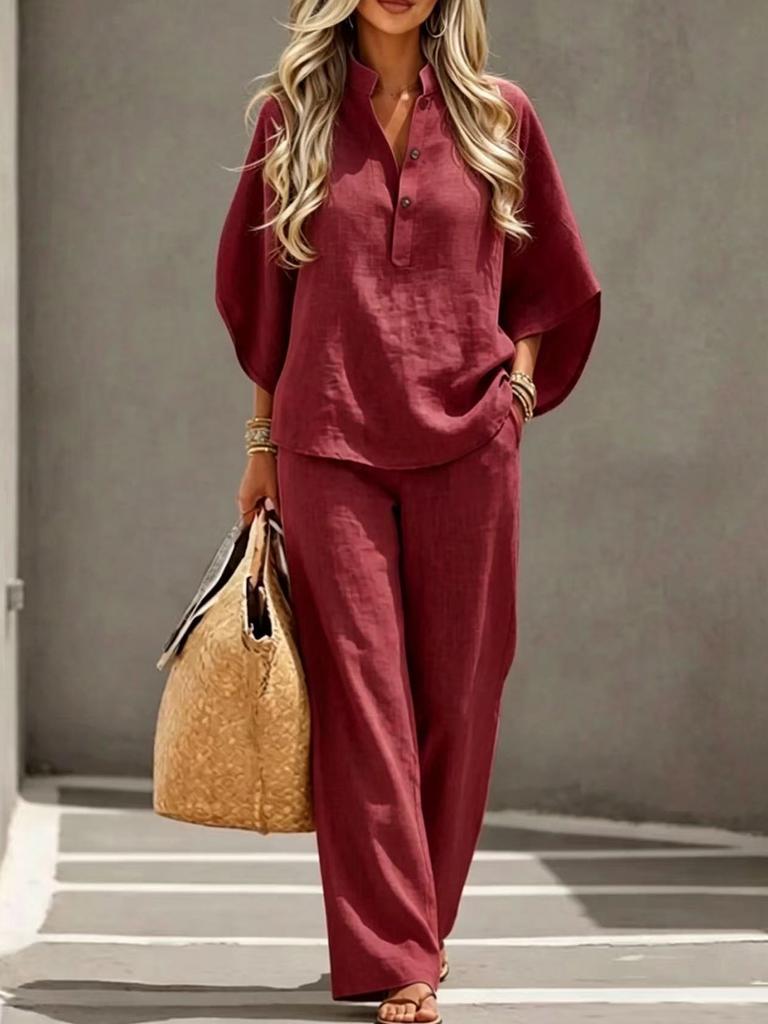 Neues Damen-Shirt-Set 1116 Lässiger Urbaner Anzug Damenbekleidung