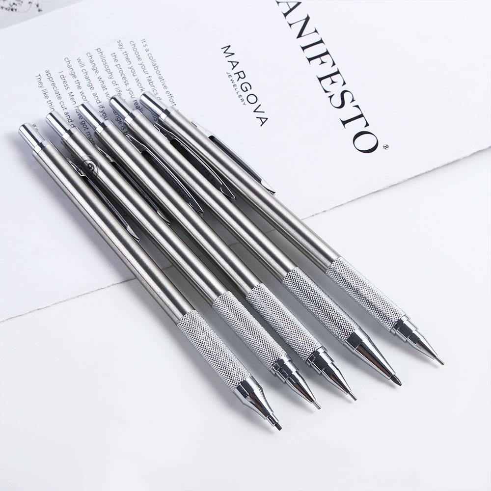 Drawing Sketch Stainless Steel Mechanical Pencil Movable Pencil Propelling Pencil Automatic Pencil