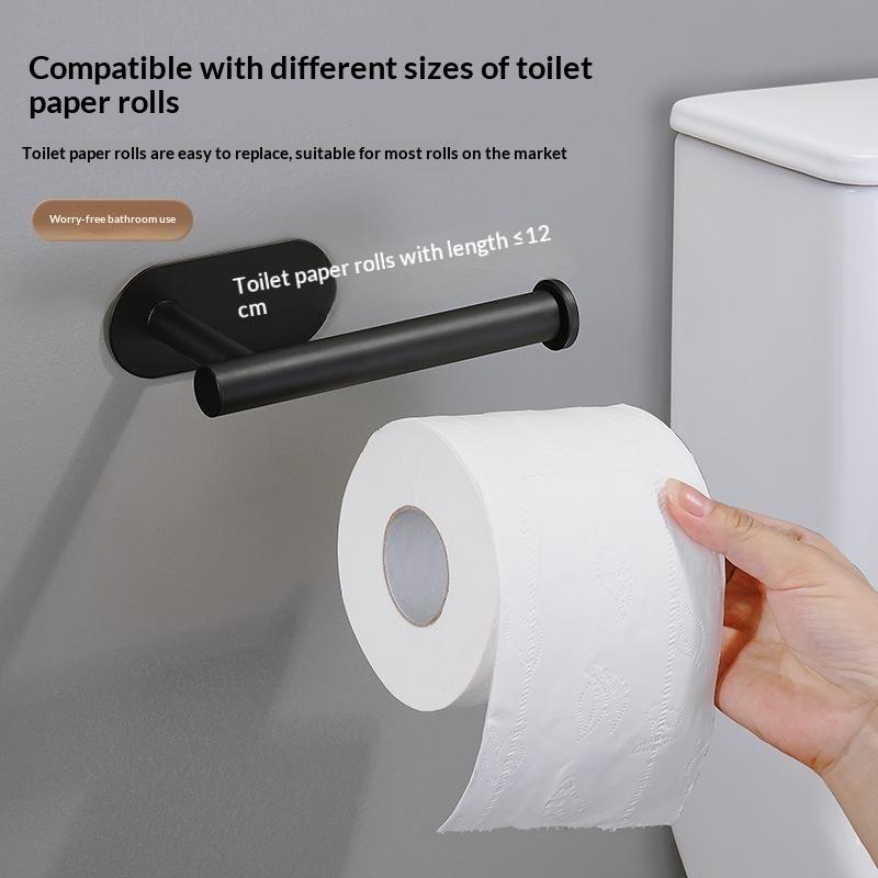 Durable Towel Holder Self-Adhesive No Drilling Bathroom Hook Stainless Steel Bathroom Organizer Kitchen Storage Rack