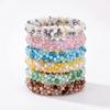 Fashion Colorful Crystal Bracelets for Women Unique Simple Elastic Rope Temperament Charm Bracelet Hairband Jewelry