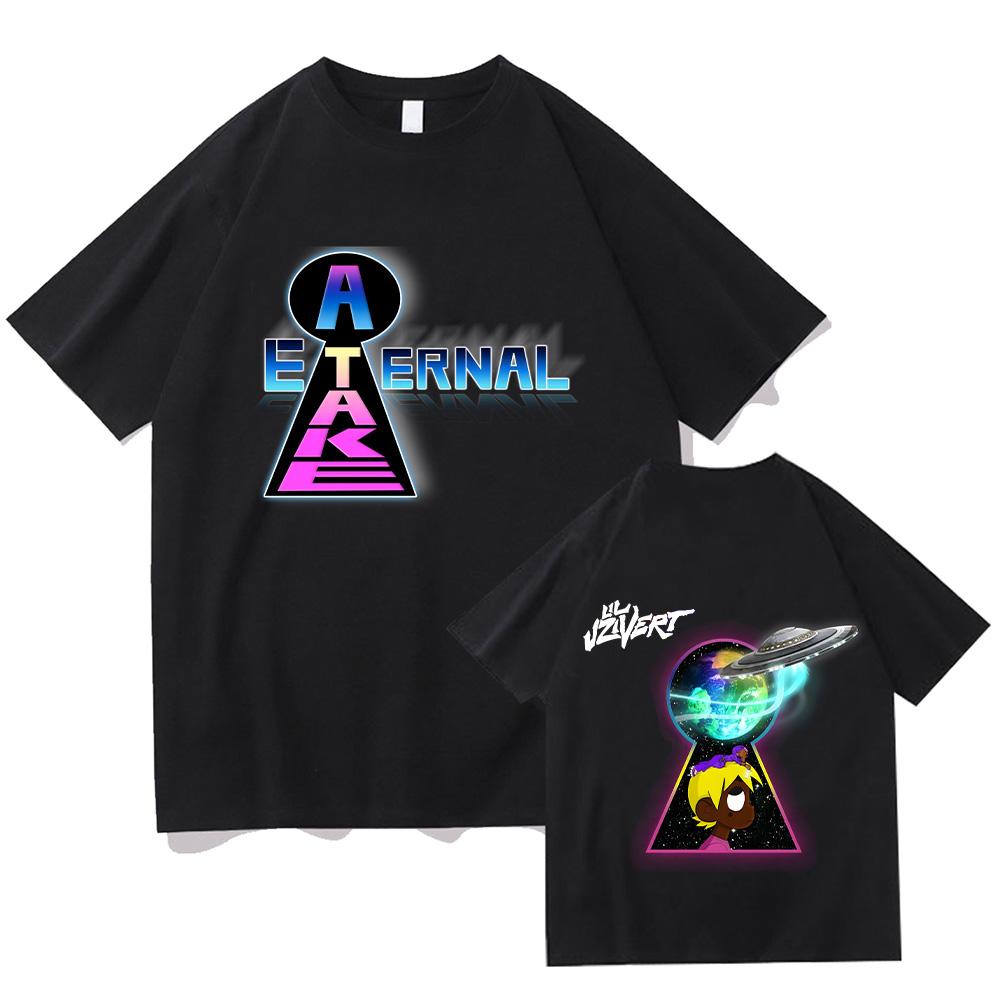 

Футболки Lil Uzi Vert Etemal Atake Летняя мужская и женская одежда Хип-хоп Мода Футболка с коротким рукавом Оверсайз Креативная уличная одежда 2XL