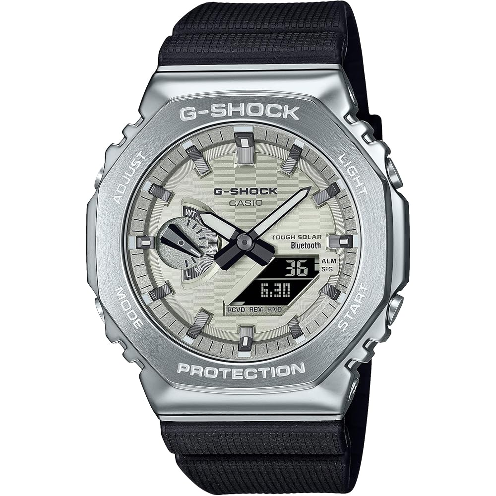Casio G-Shock GBM-2100A-8BJF Bluetooth Metal Covered Tough Solar Men s Watch Light Yellow Gold