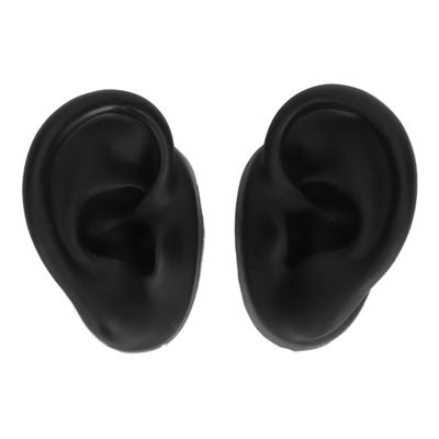 Modelo de orelha de silicone realista flexível reutilizável modelo de prática de piercing de orelha esquerda direita para brincos