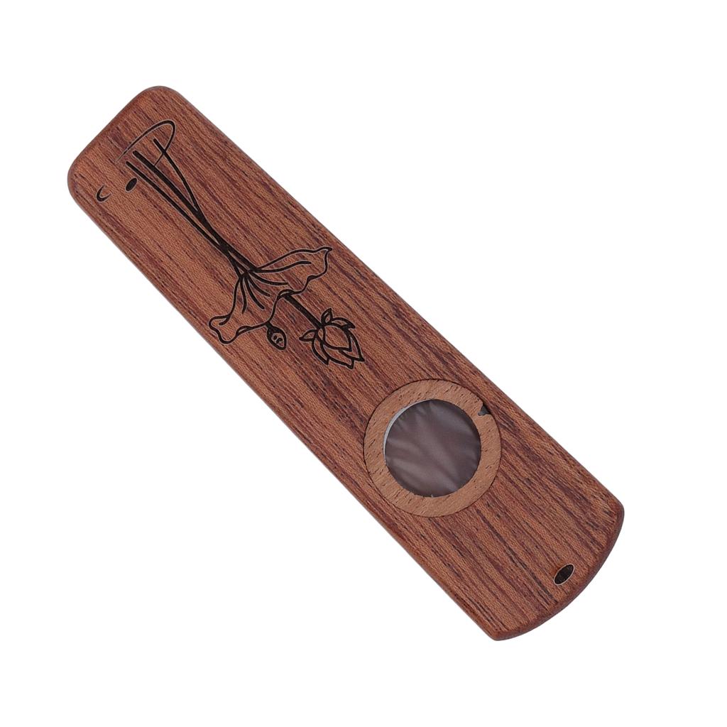 Flet drewniany Kazoo Drewniana gitara do gry Ukulele Akompaniament harmonijka przeponowa Instrument dęty heban