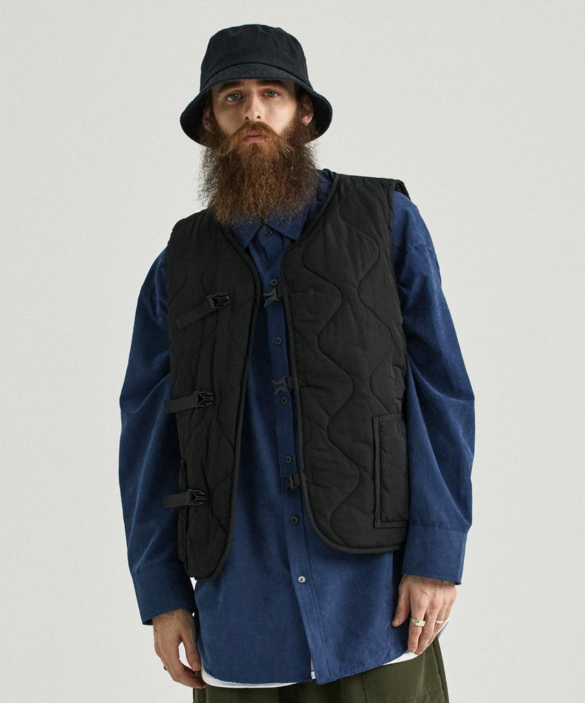 Cargobros Cb Quilted Padded Vest (Black)