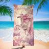 One Piece of a Magical Unicorn Beach Towel, Made from Soft And Lightweight Microfiber, Perfect for Quick Drying. This Oversized