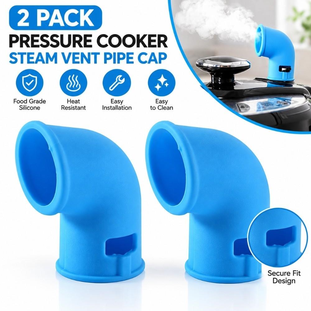 2 PCS Silicone Pressure Cooker Steam Diverter Blue Silicone Steam Diverter  Pressure Cooker