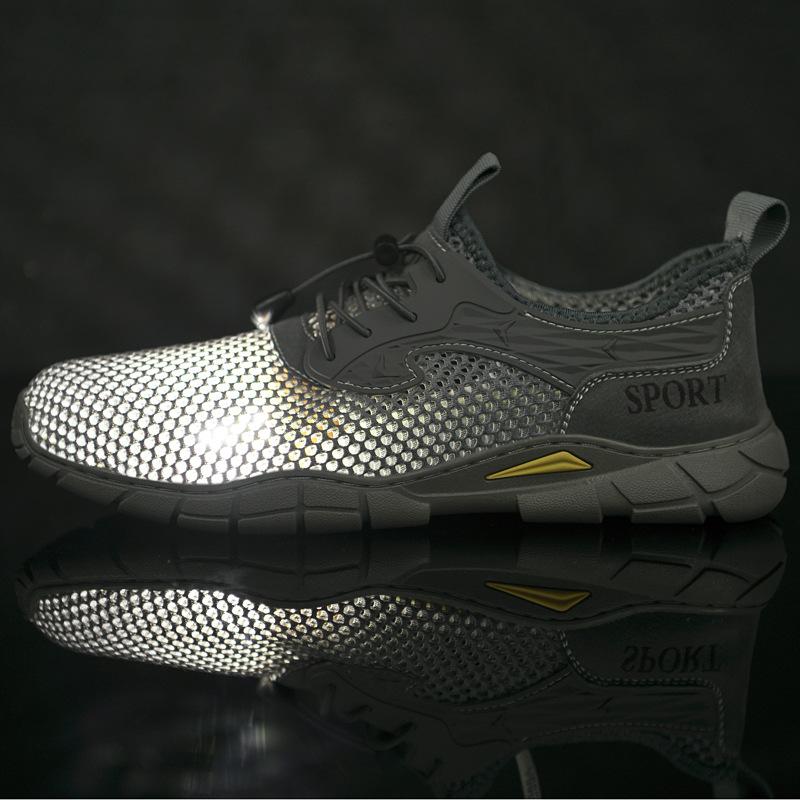 Large size summer new fashion trend outdoor sports men's mesh shoes youth lightweight breathable men's tide