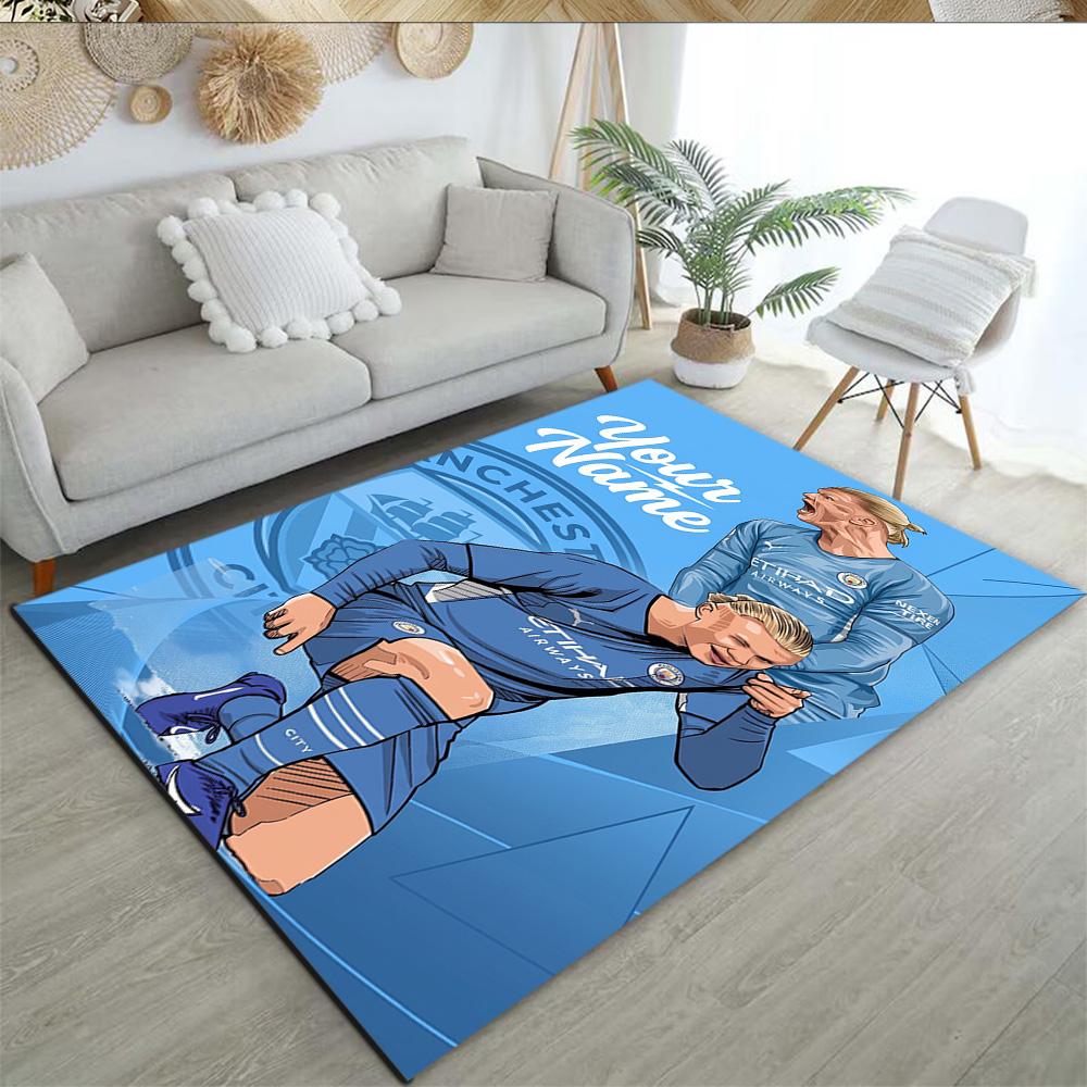 Haaland Personalized Text Carpet Perfect For Bedrooms Kitchen Outdoor Foyer Antislip Carpet Decorate Offices Perfect Gift For Friends Family