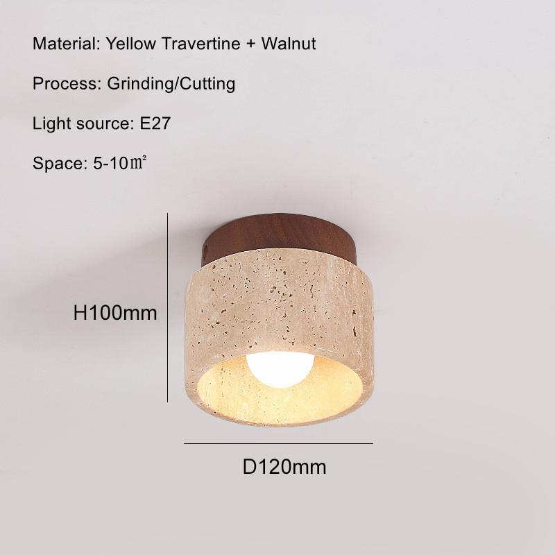 

Светодиодный потолочный светильник, монтируемый на поверхность, светильник из камня и дерева, круглый квадратный светильник для гостиной, кухни, коридора, входа 110 В/220 В Cold White 6000K