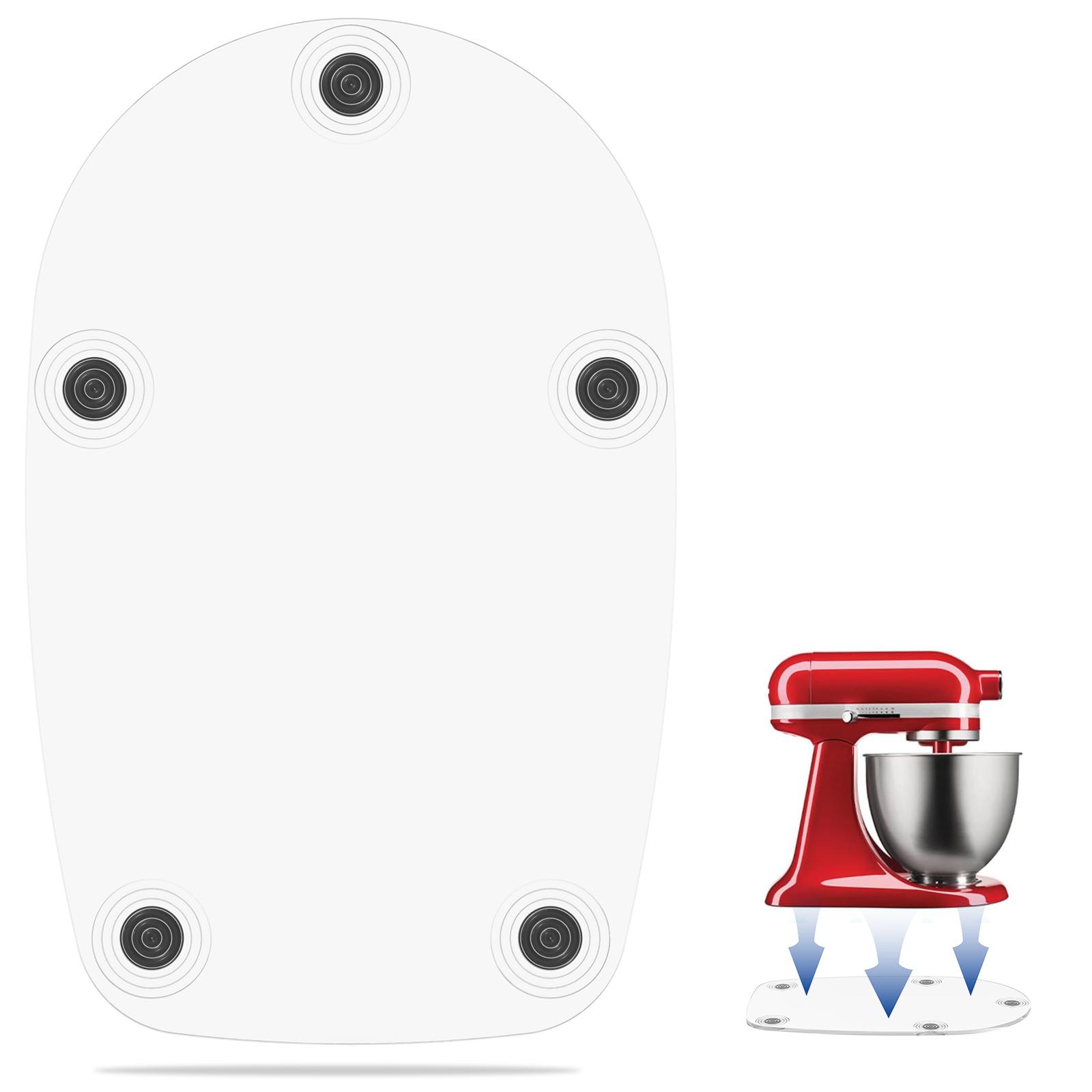 

Wood/Acrylic Mixer Slider Mat Kitchen Appliance Mover Sliding Tray Board Mixer Tray Mat for 4.5-5QT/5-7 Qt Tilt Head Stand Mixer