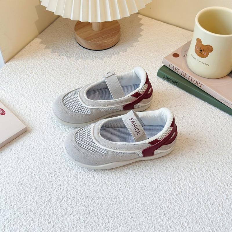 

Корейские детские сетчатые кроссовки с неглубоким вырезом, немецкие тренировочные туфли, туфли Мэри Джейн для девочек, повседневные слипоны, кроссовки Forrest Gump 36 бежевый