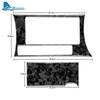 Real Soft Carbon Fiber For Mazda 3 2010 2011 2012 2013 Car Water Cup Holder Panel Sticker Forged Trim Interior Car Accessories