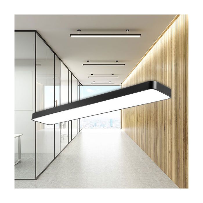 Plafonnier LED Décoratif 45W 3en1 4650lm Noir