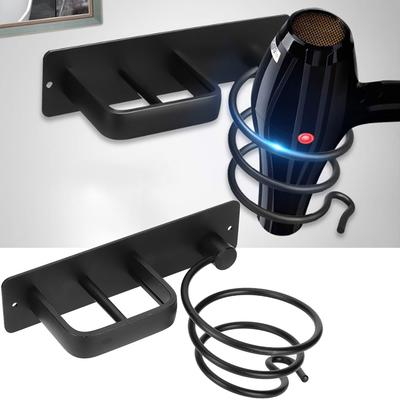 Aluminum Alloy Hair Dryer Holder Hair Care Tools Hanging Rack Bathroom Dressing Table Bedroom