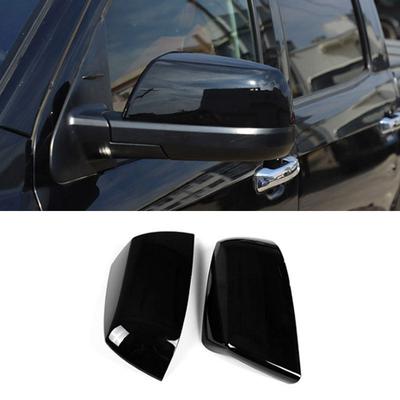 For Toyota Tundra Crew Max 2007- Sequoia 2008-2015 Glossy Black Car Exterior Side Rearview Mirror Cap Cover Protective Trim