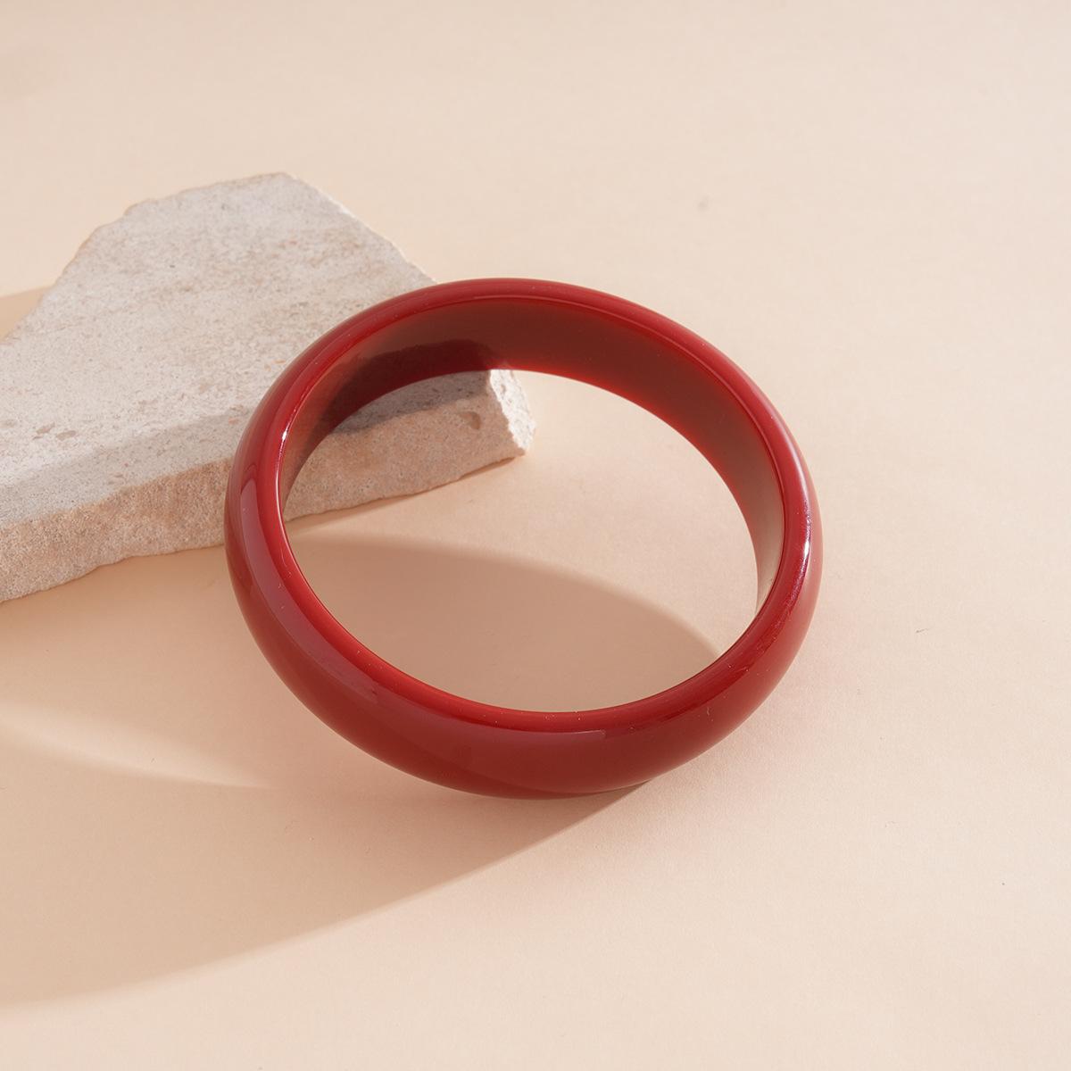 Resin smudge irregular round bracelet fashion personality style bracelet feeling bracelet jewelry