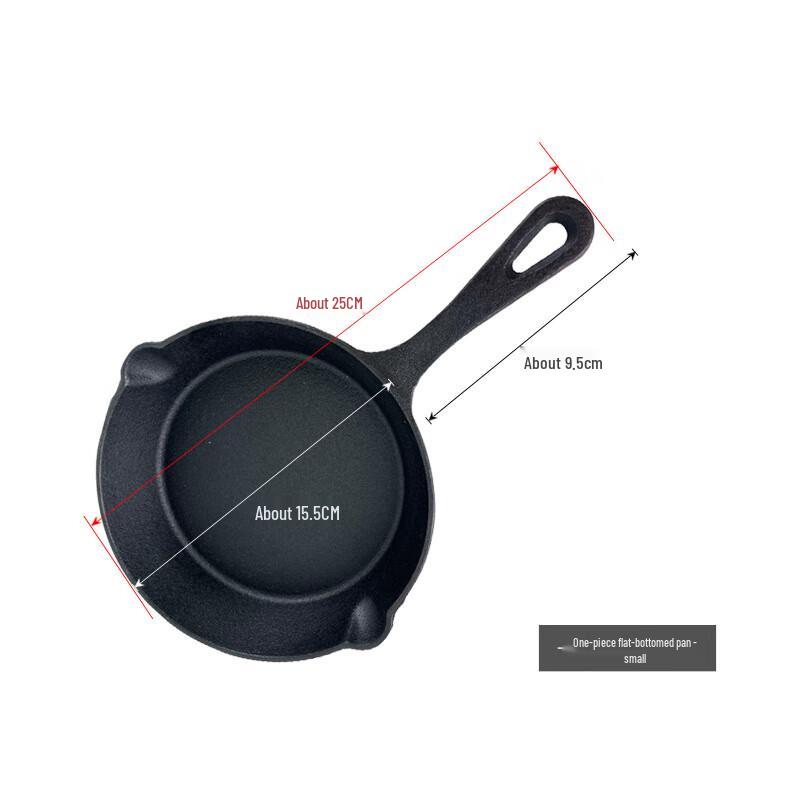 Cast Iron Flat Bottom Frying Pan