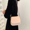 Fashion Flap Saddle Shoulder Bags for Women Solid Color Designer Messenger Handbags Purse Small Female Leather Crossbody Bag