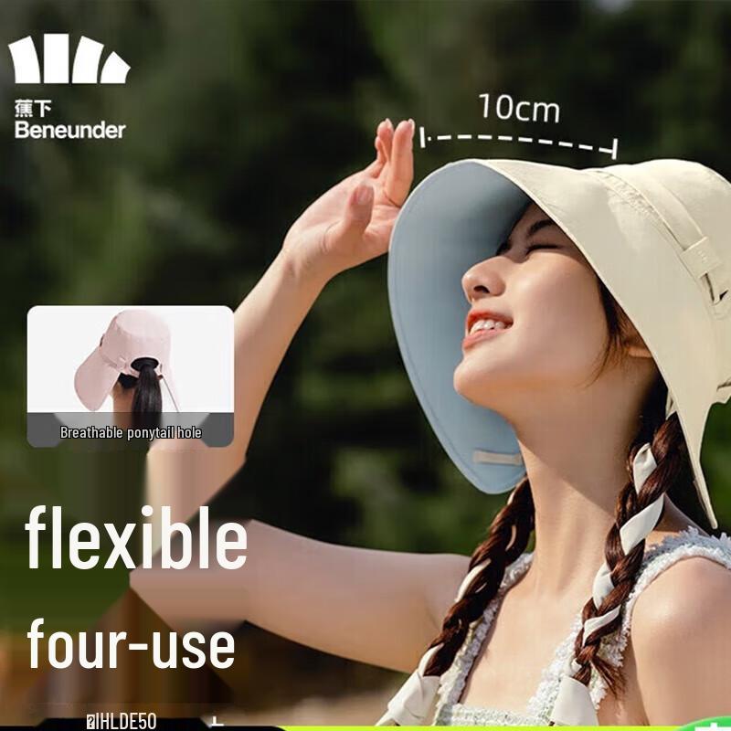 Beneath the Banana Jian Mo Women s UV Protection Ponytail Sun Hat F