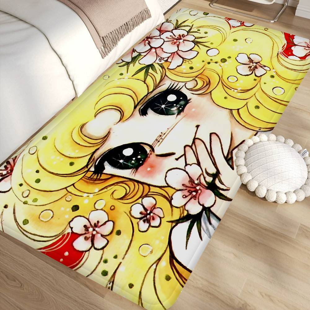 Cartoon Women's Candy Candy Bathroom Mat Anti-slip Absorb Water Long Strip Cushion Bedroon Mat Welcome Doormat