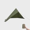 YAJIN CRAFT Military Tent Front Curtain, Green, Solo Tent, One-Pole Tent, TC Tent, with Skirt