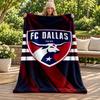 FC Dallas Decke Flanelldecke Weiche Gemütliche Plüschdecke für Sofa Bett Leichte Heimdekoration Geschenke für Weihnachten verschiedene Feiertage