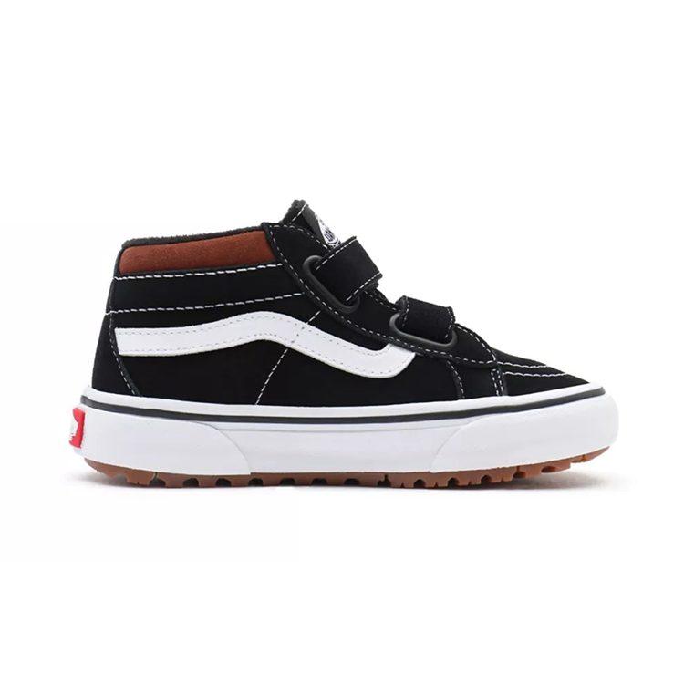 Vans SK8 Reissue Mte 1 Casual Mid top Skateboard Shoes Black White Children Aged 3 7 Years Old VN0A5KRO9AS