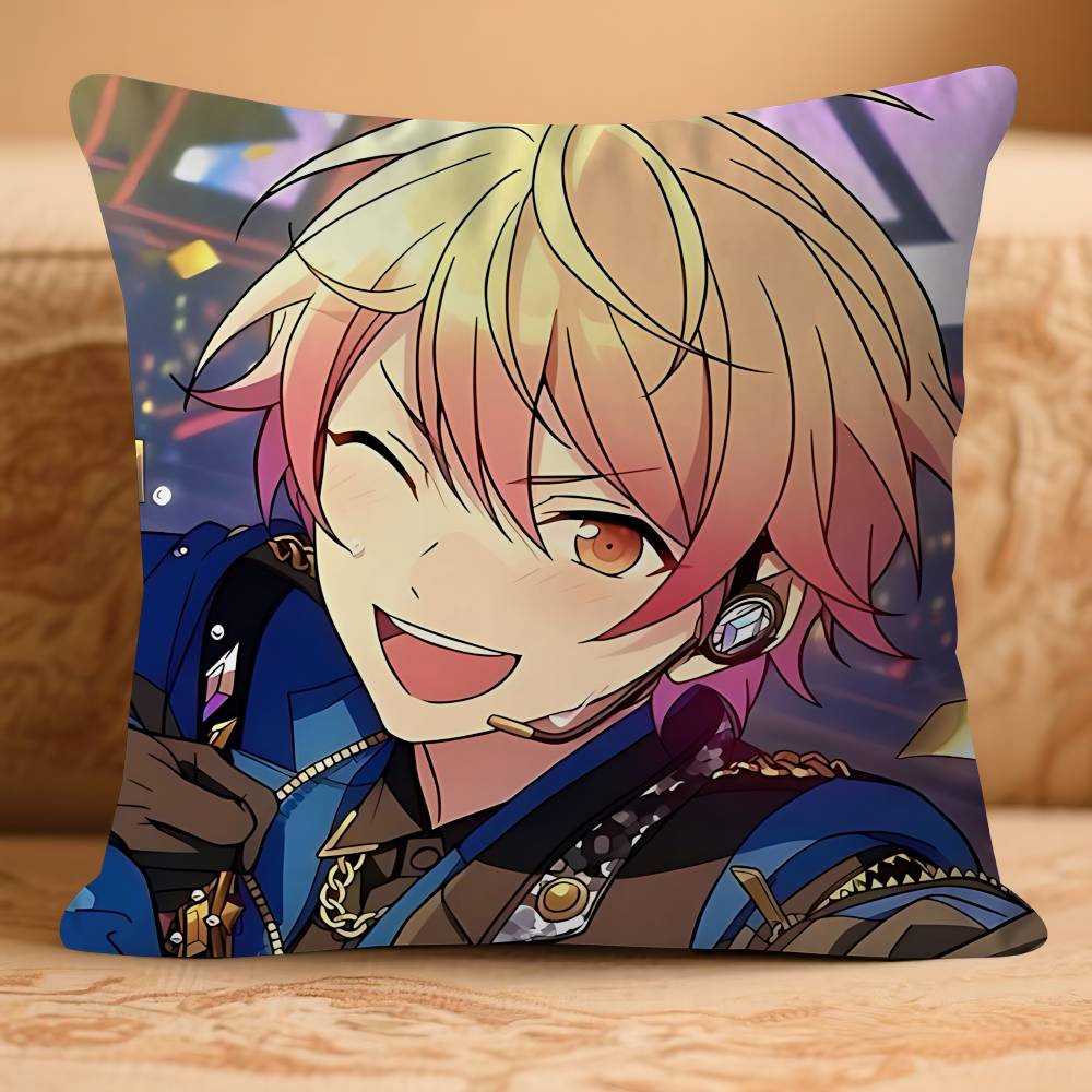 TenmaS T-Tsukasa Cartoon Kissenbezug Abnehmbarer Waschbarer Kissenbezug – Ganzjährig Weiches Leinen