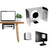 Host Mount Bracket For Mini Host Heat Dissipation Anti Scratch Holder for Host Screen Desk Wall Widely Use