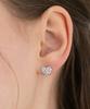 Tatiana (Silver 925) Full Cubic Heart Earrings Ec3301