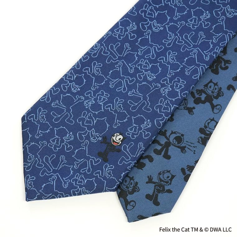 Felix the Cat Character Tie (One-Point Design) UNDW0862 Navy