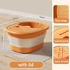 Portable Foldable Foot Bath Tub Plastic Space-Saving Design Needed For Bedroom Use Bathroom Accessories Adult Folding Bathtub Set