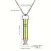 Focued Enhancing Necklace Producing 528 Hz Frequency Jewelry Accessory Portable for Meditation and Stress Alleviation