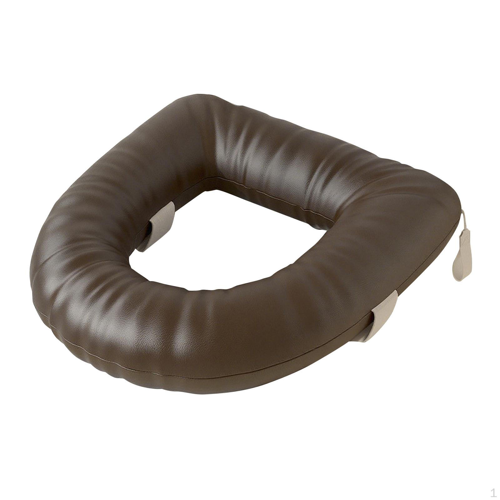 

Подушка для сиденья унитаза, совместимая с большинством стандартных унитазов. Толстый для пожилых. коричневый