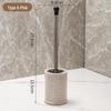 Nordic Ceramic Long Handle Toilet Brush – Elegant Design for Complete Cleaning