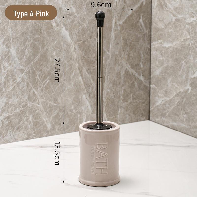 Nordic Ceramic Long Handle Toilet Brush – Elegant Design for Complete Cleaning