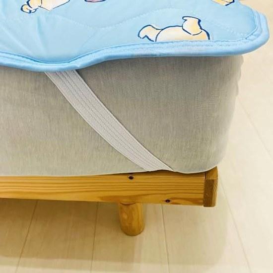 MORIPiLO Disney Cooling Mattress Pad Single (Winnie Pooh Honey Summer Cool Sheet) Blue 100x200cm Goods Bed Futon Adult Cute Soft Character Morishita