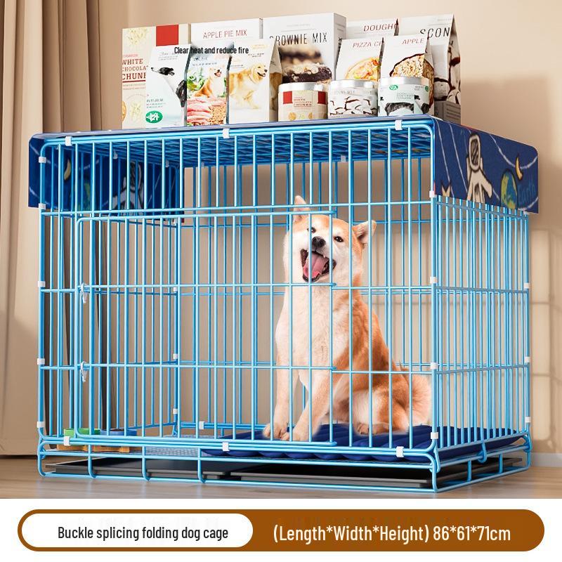 Indoor Pet Cage with Toilet for Small to Medium Dogs & Cats