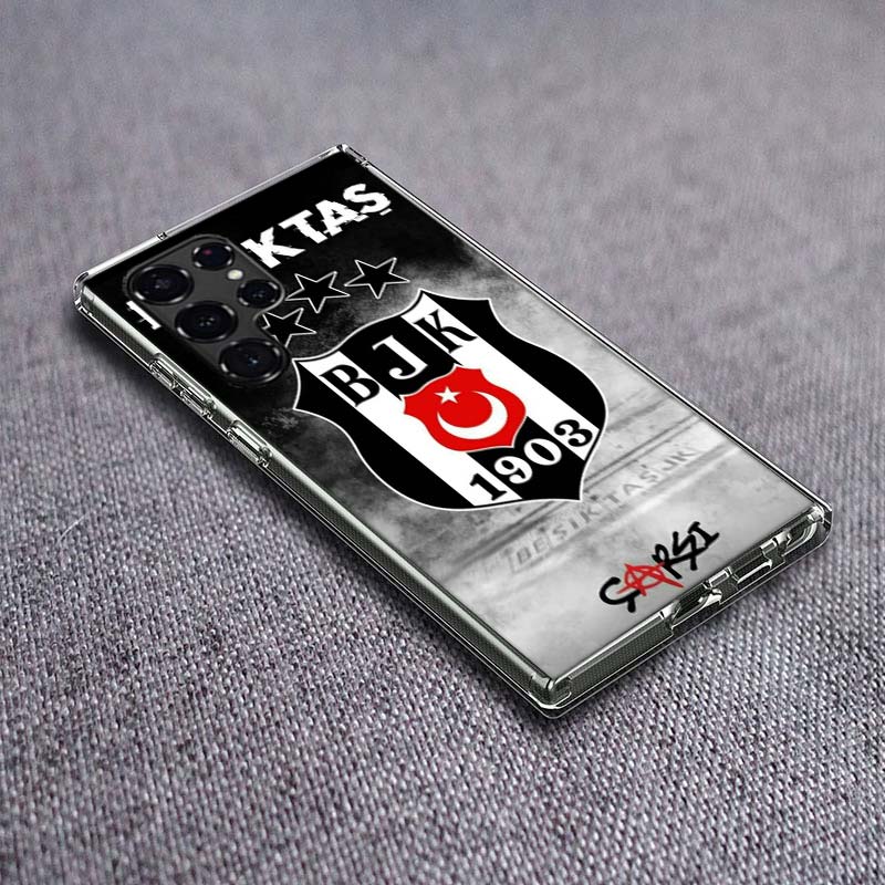 Fashion Besiktas BJK Phone Case For Samsung Galaxy S24 S23 S21 S20 FE S22 S26 Ultra S25 Edge S10 Plus Cover Clear TPU Capa Shell